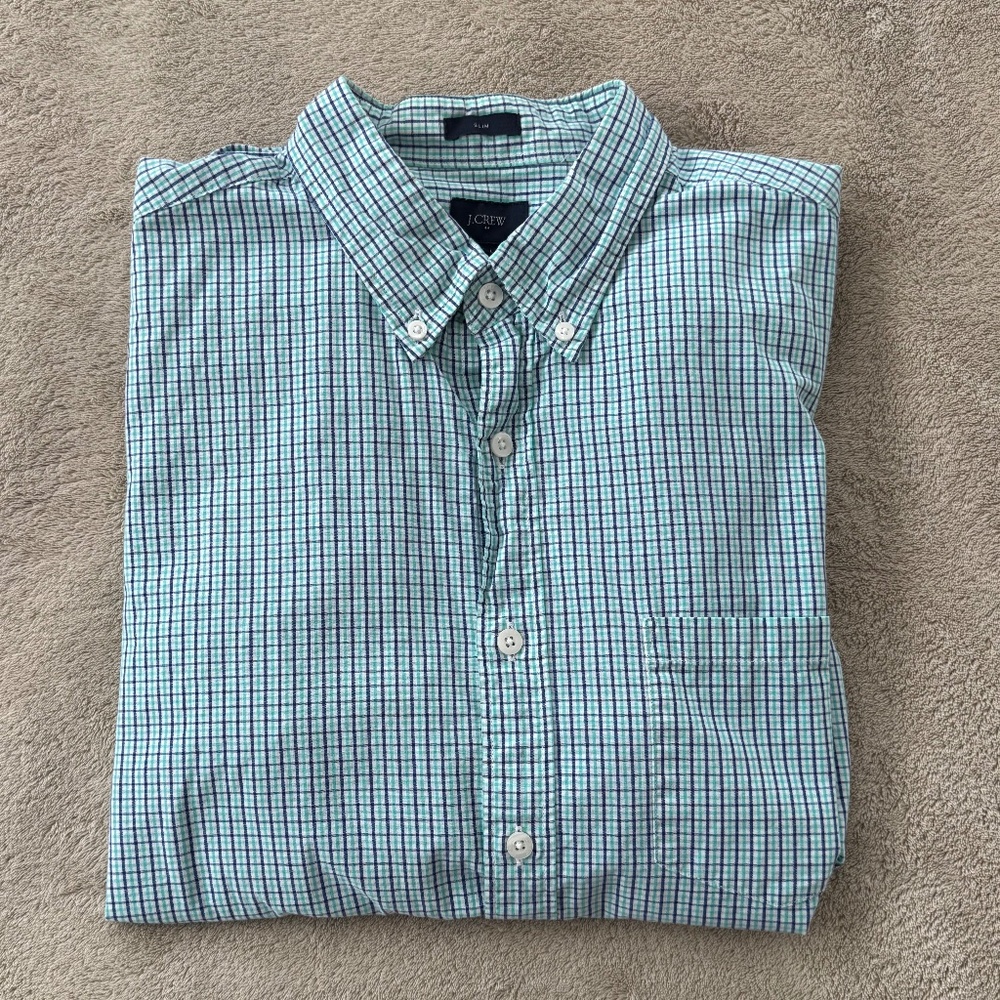 Men's J. Crew Button Down, Size Large Slim